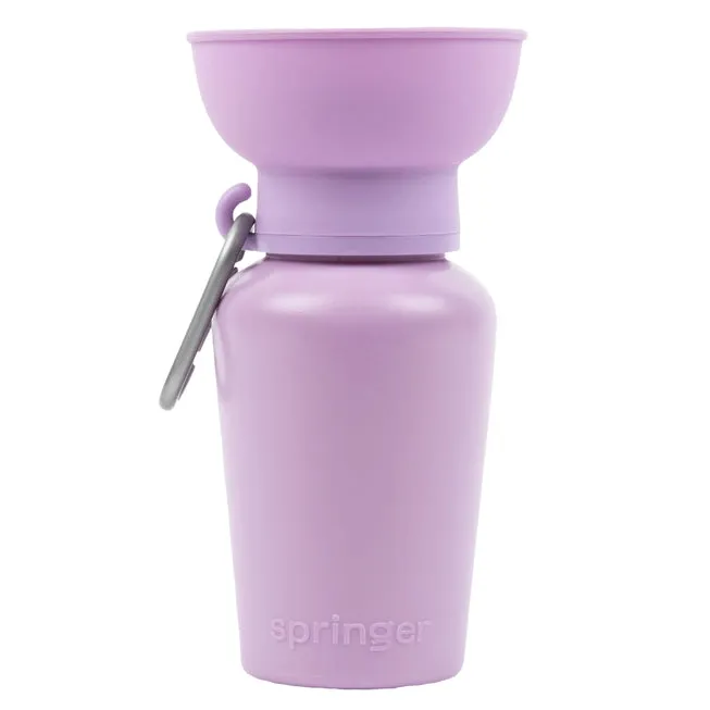 Springer Flip Travel Dog Water Bottle - Lilac