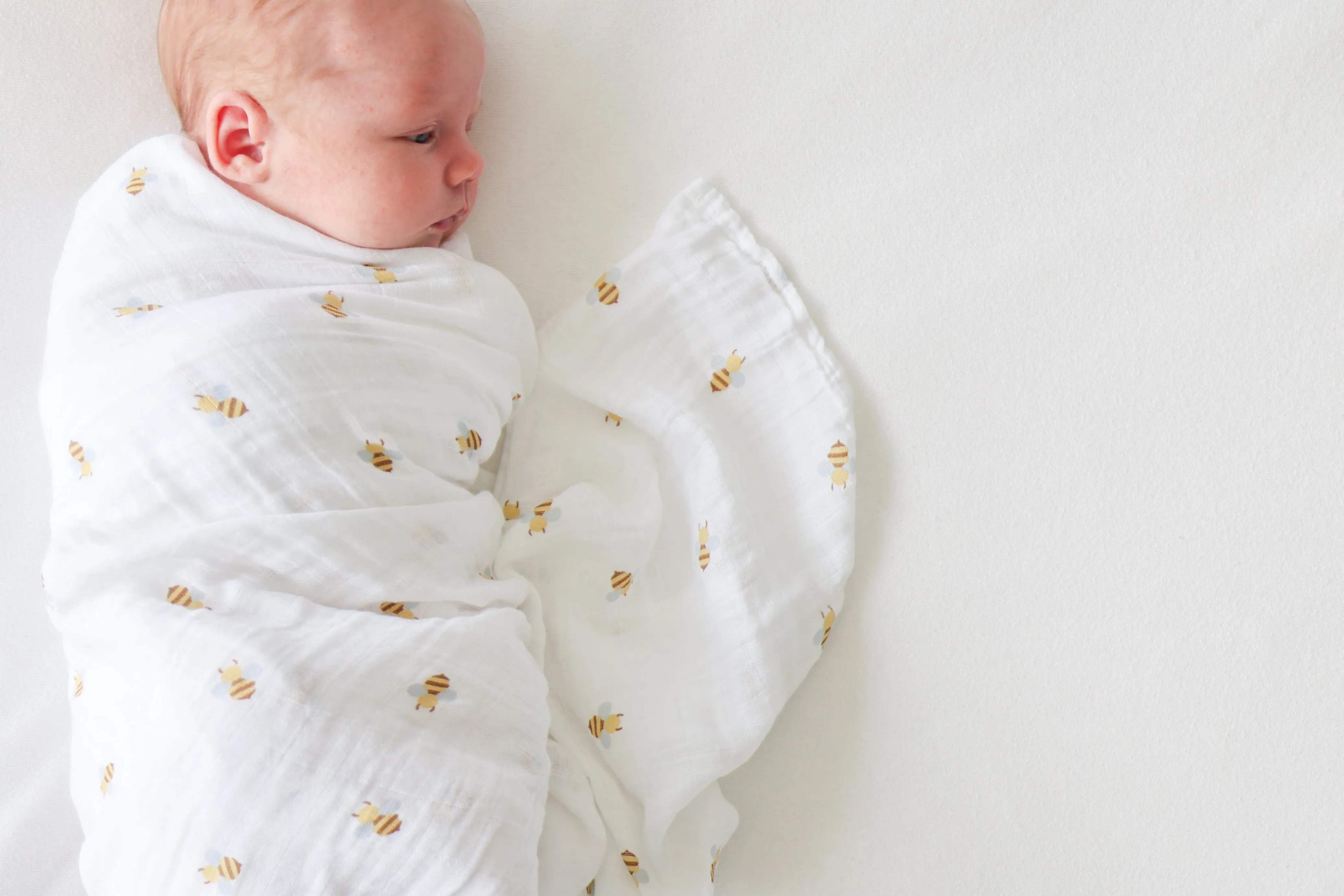 Swaddle Blanket Multipurpose Muslin - Bees