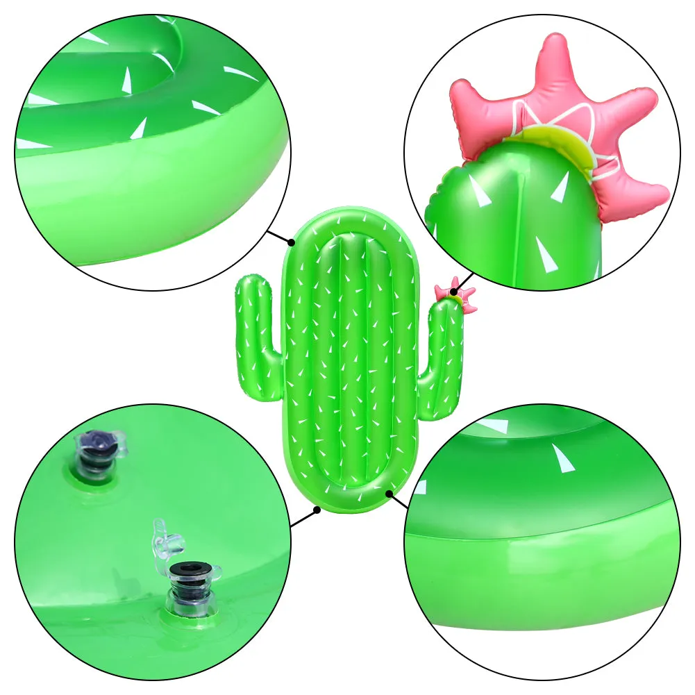 THINKMAX Inflatable Cactus Pool Float Large Swimming Float