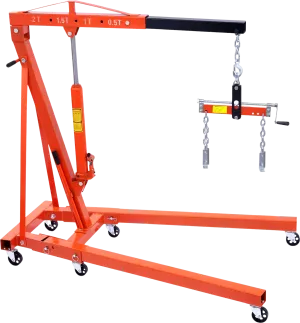 Vevor Hydraulic Engine Hoist with Leveler 2 Ton Cherry Picker Shop Crane New