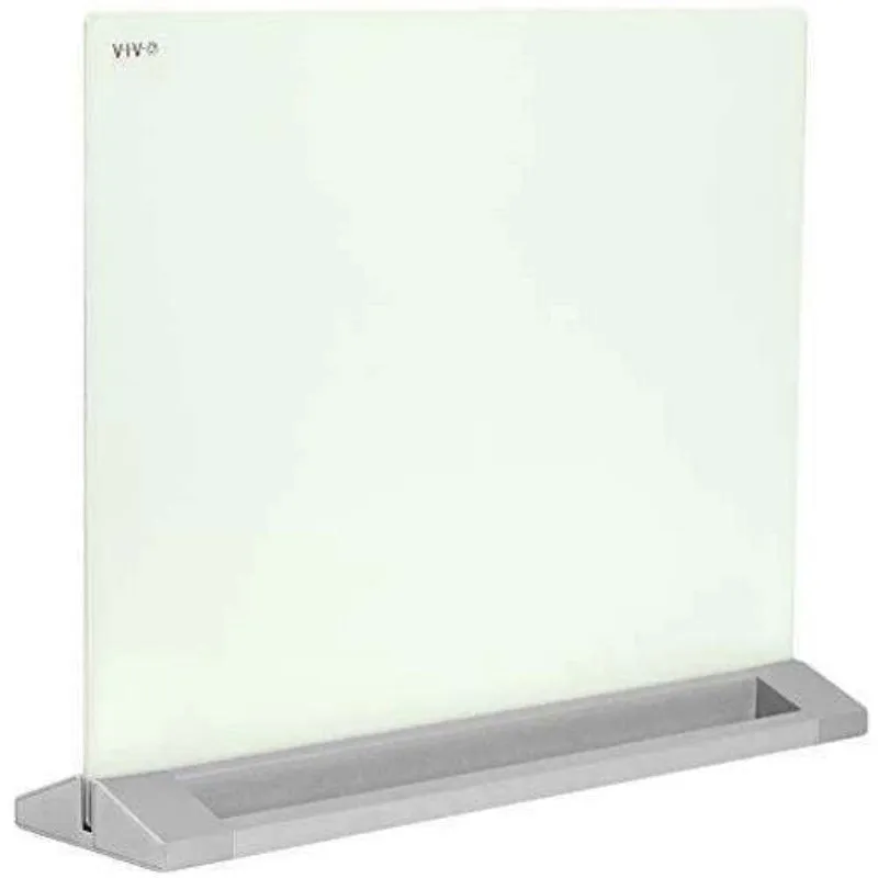 VIVO 23" x 19” Portable Glass Desktop Whiteboard, DESK-WB23G