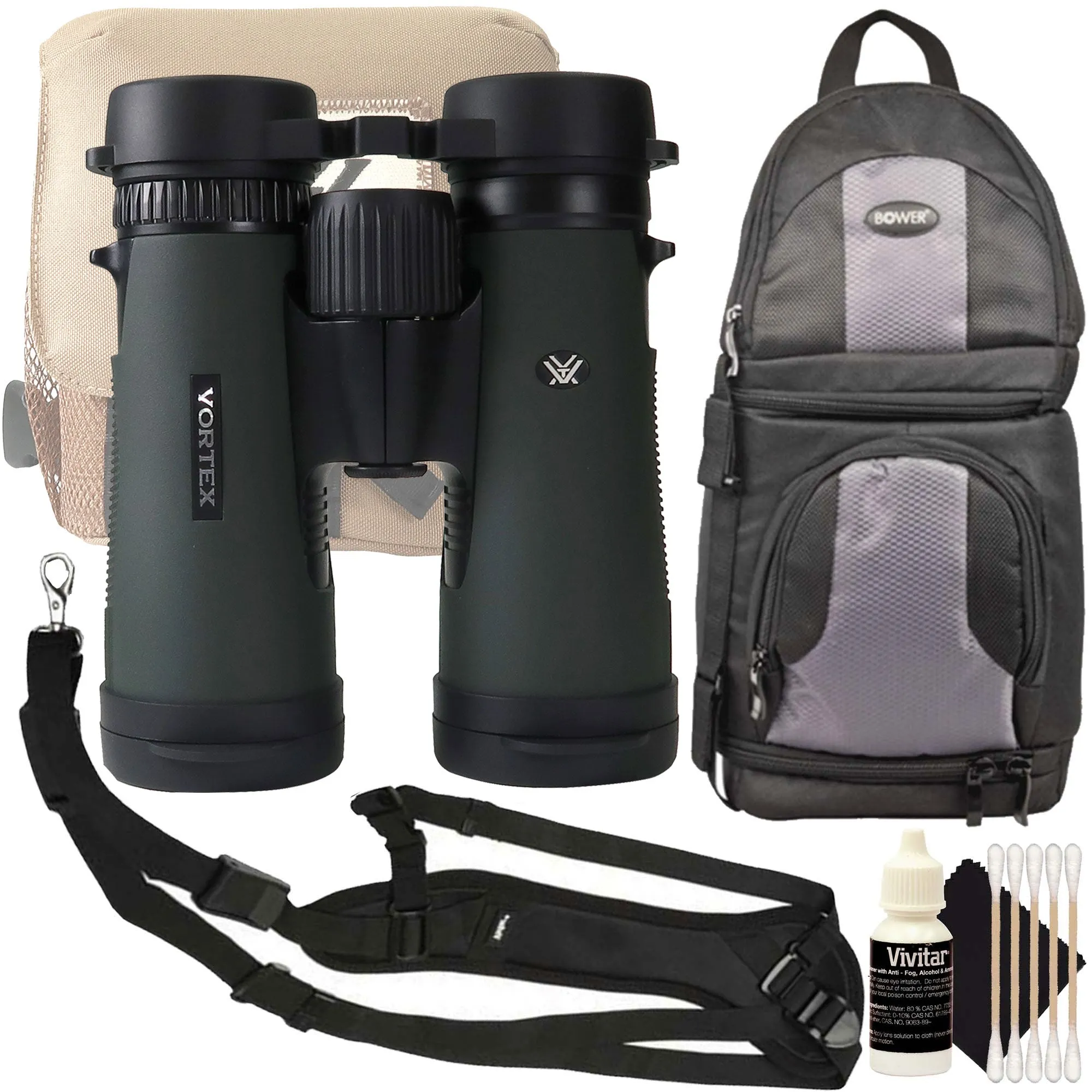 Vortex 10x42 Diamondback HD Binoculars DB-215 with Top Accessories