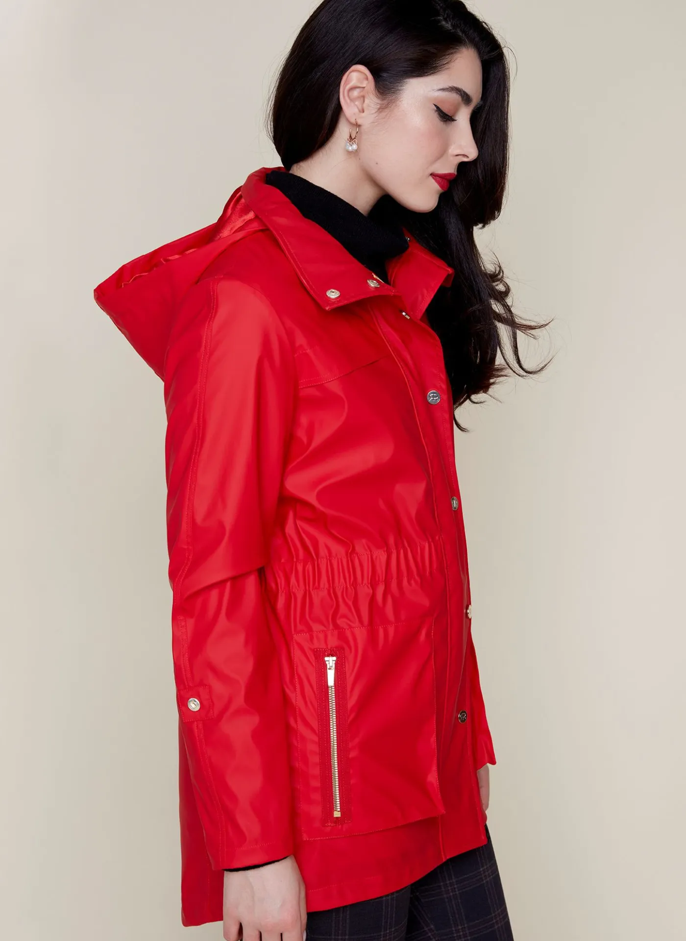 Waxed Waterproof Rain Jacket