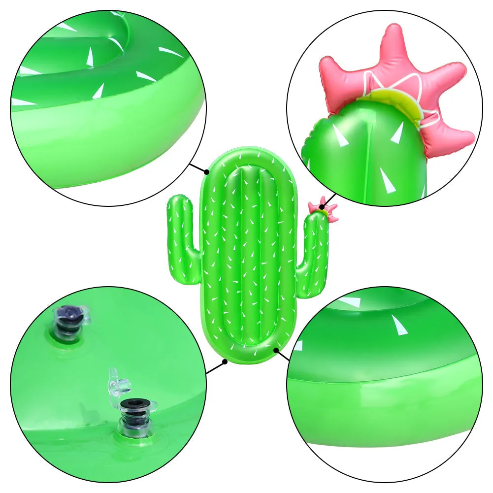 WHIZMAX Inflatable Cactus Pool Float Large Swimming Float