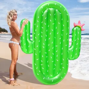 WHIZMAX Inflatable Cactus Pool Float Large Swimming Float