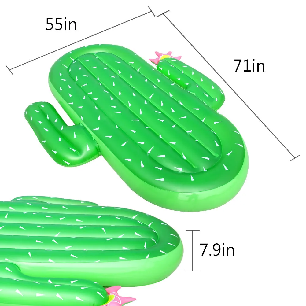 WHIZMAX Inflatable Cactus Pool Float Large Swimming Float