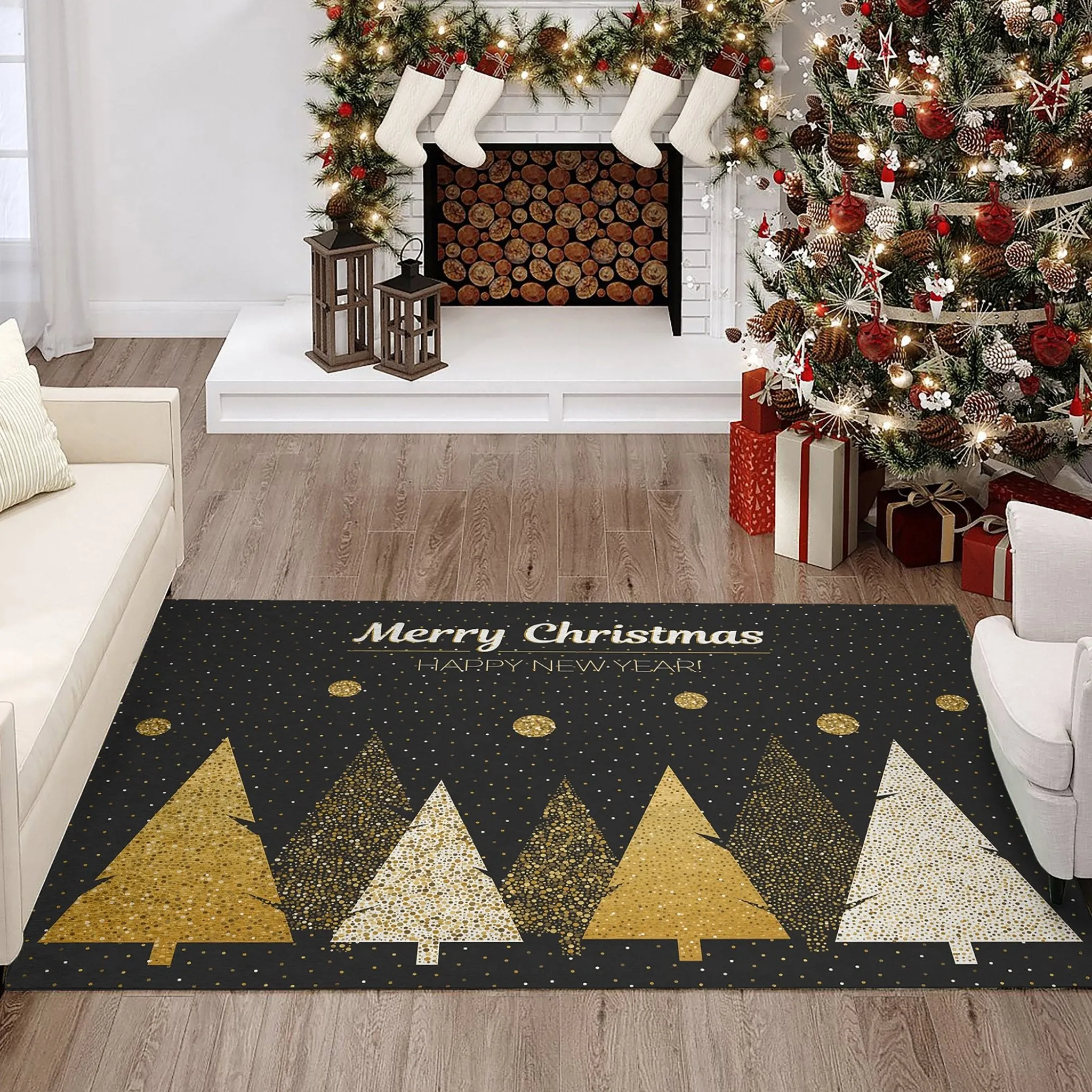 Wonderland WN11 Black Rug