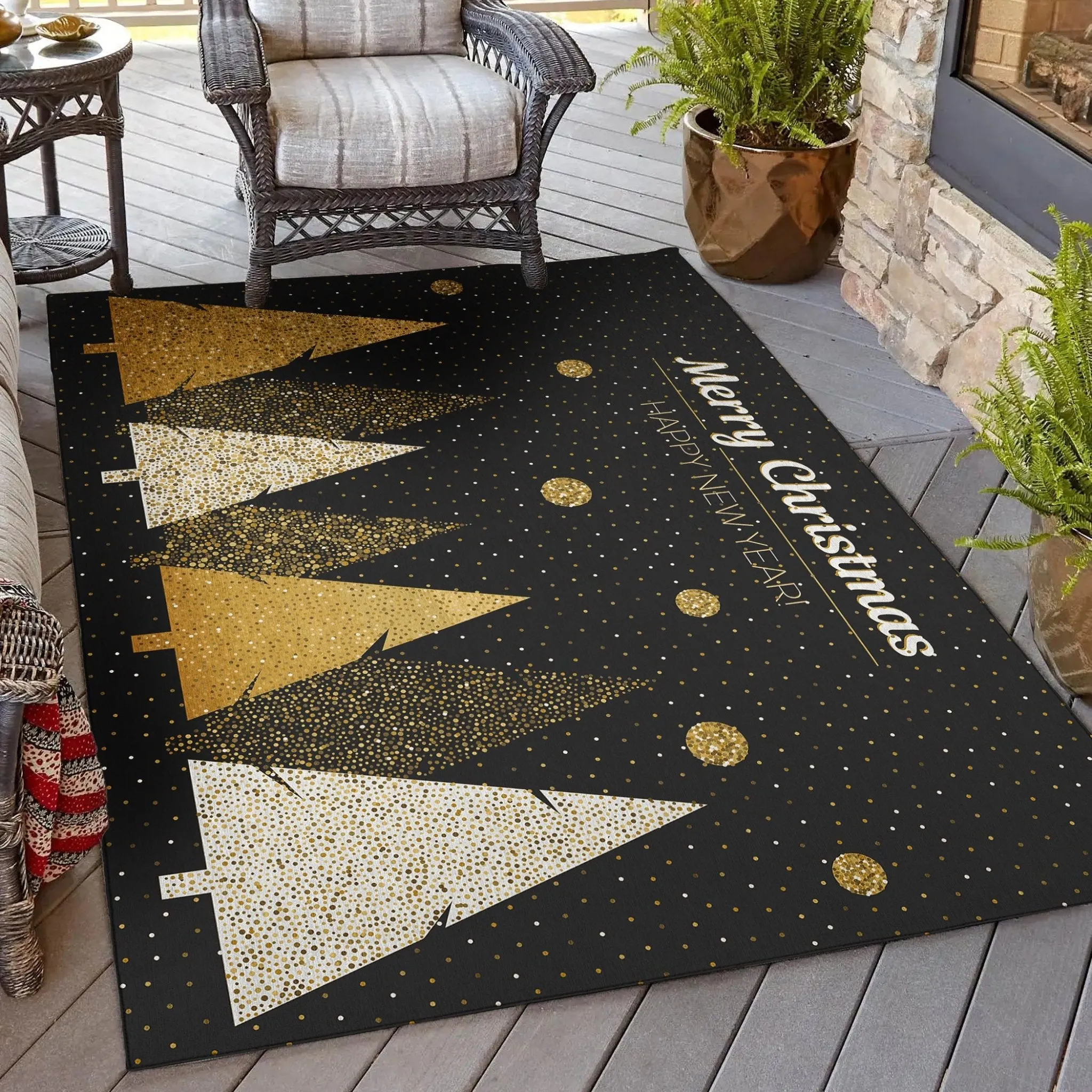 Wonderland WN11 Black Rug